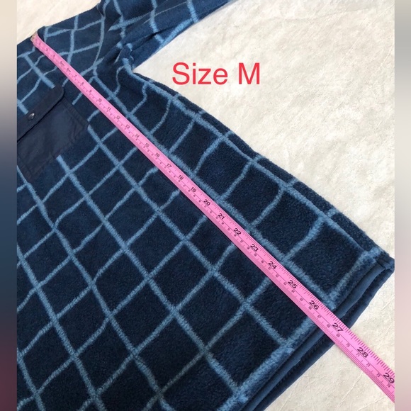 Goodfellow & Co. Men’s Quarter Zip Fleece Pullover Blue Plaid Sweatshirts SZ S-L - Picture 10 of 14